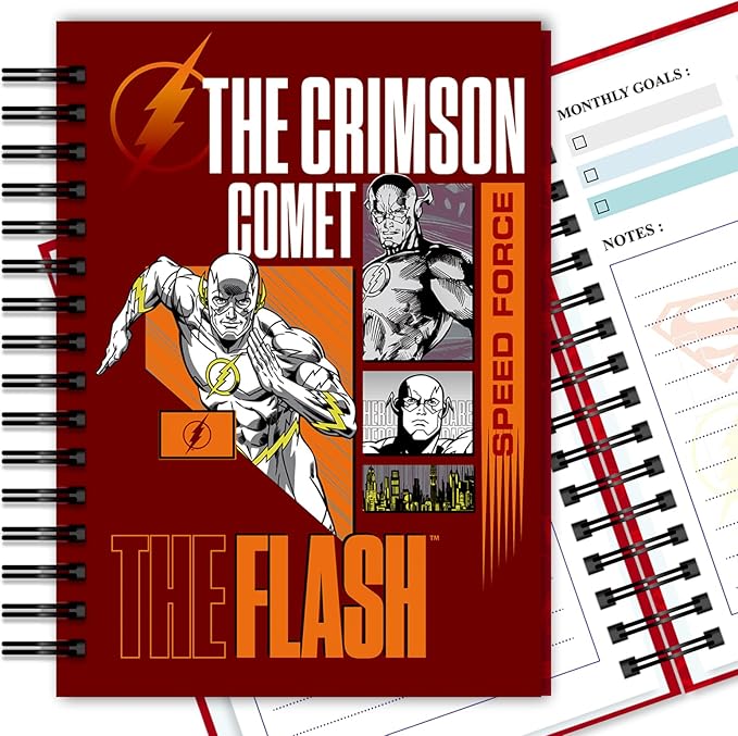 2026 Planner Weekly and Monthly, Superhero Spiral Planner 2026-2027, At a Glance Weekly Planner 2026, Calendar Hardcover Notebook for Office School Organizer Supplies (Plan E)