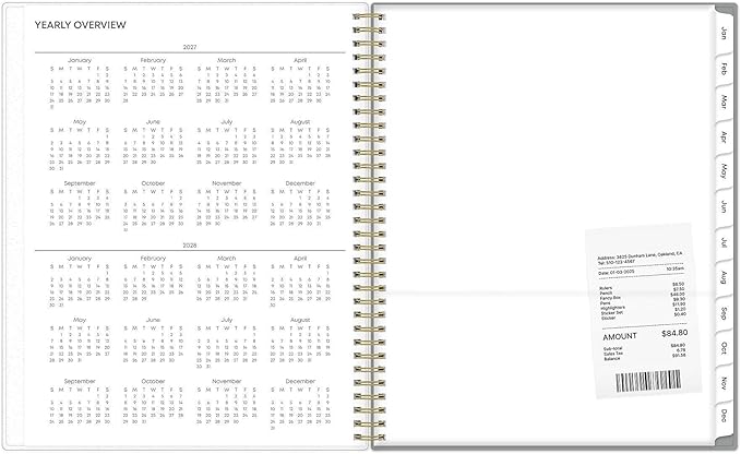 Blue Sky 2027 Weekly and Monthly Planner Calendar, January 2027 - December 2027, 8.5" x 11", Flexible Cover, Laminated Tabs, Durable Twin Wire Binding, Storage Pocket, Sophie