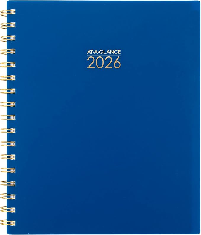 AT-A-GLANCE 2026 Planner, Weekly & Monthly, 7" x 8.75", Medium, Harmony, Denim (1099-805-20-26)