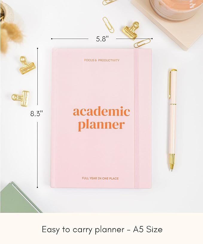 Lamare Academic Planner 2026 College Essentials – Undated Weekly College Student Planner for Homeschool, High School, College & Nursing Students
