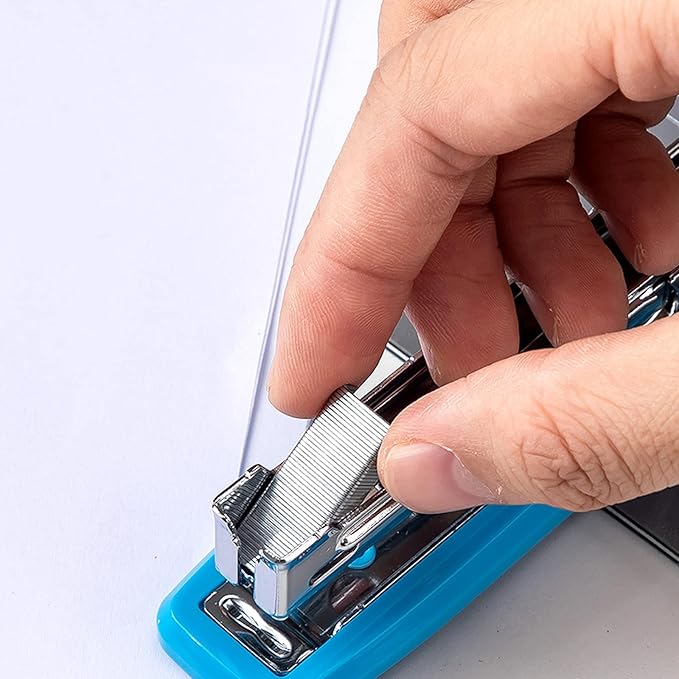 Liudan Stapler Set Office Stapler Staples Paper Stapling in 15 Sheets Paper School Supplies Office Accessories Office Stapler (Color : E)
