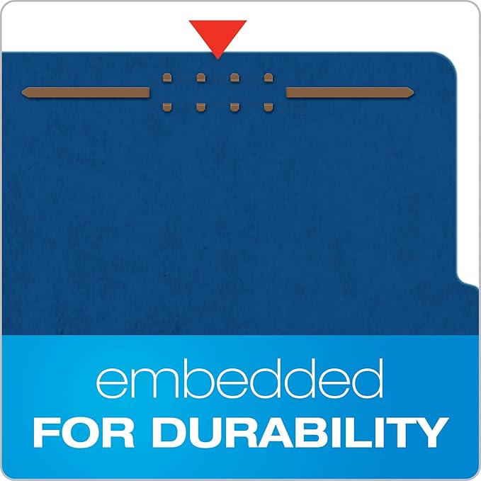 Pendaflex Classification File Folders, 1 Divider, Durable File Organizer for Home, School or Office, Letter-Size Folders for Files, Paper Organizer, Durable Prongs, (B006NVMJCC) (Pack of 5)