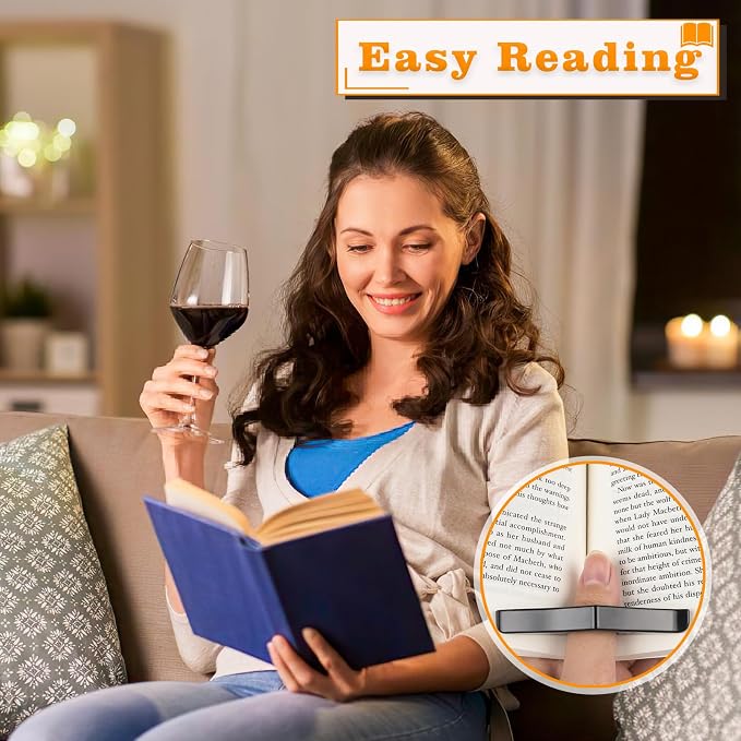 6 Pcs Thumb Book Page Holder for Reading, Ideal Reading Accessories for Book Lovers, Reading Essentials with Multiple Colors for Choice