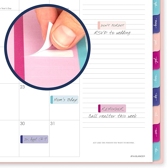 AT-A-GLANCE 2026 Planner, Weekly & Monthly, 8.5" x 11", Large, Harmony, Sunset Coral (1099-905-27-26)