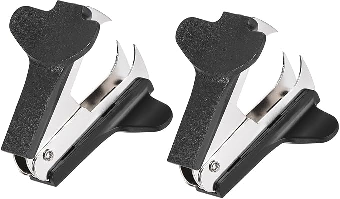 YOKIVE 2 Pcs Staple Remover, Office Staplers Puller | Easily Remove Staples Great for Office Home Desktop Accessories (Black)