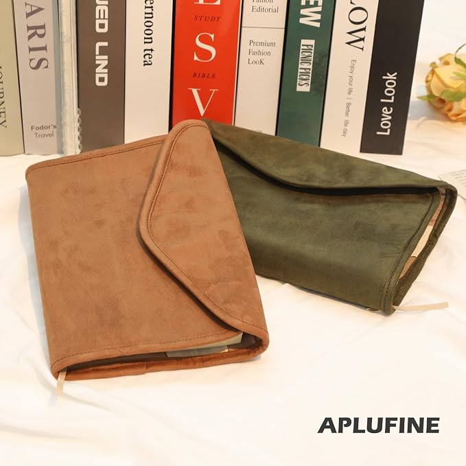 Reusable Adjustable Book Cover with Strong Magnetic Closure – Soft Protective Book Sleeve for Paperback & Hardcover, Fits 8" x 6" x 1.5" Books, Reusable & Flexible Book Protector