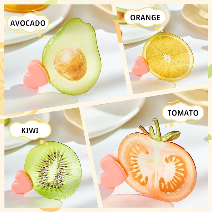 4PCS Fruit Bookmarks, Cute Acrylic Book Marker for Women Children Student, Aesthetic Book Accessories Gift for Book Lovers
