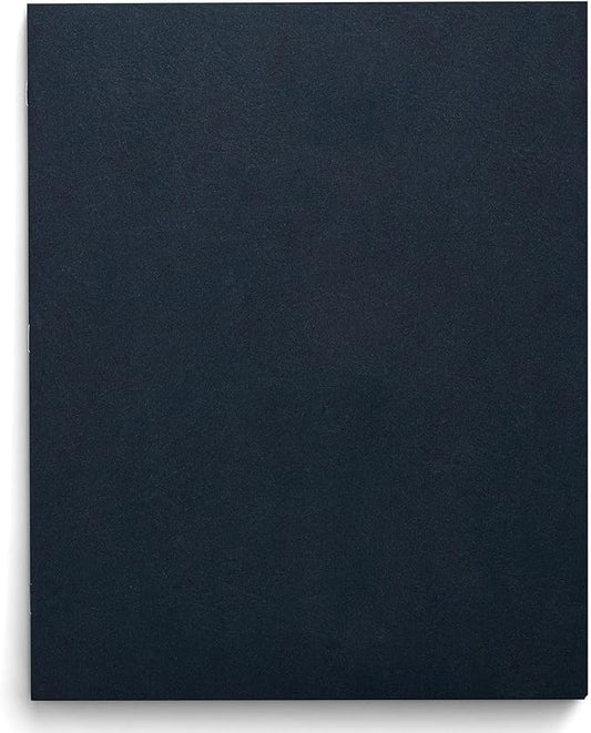 Staples 2‑Pocket Folder, Navy Blue, Letter‑Size Document Folder, Durable Lightweight Paper Folder for School, Office & Home Organization