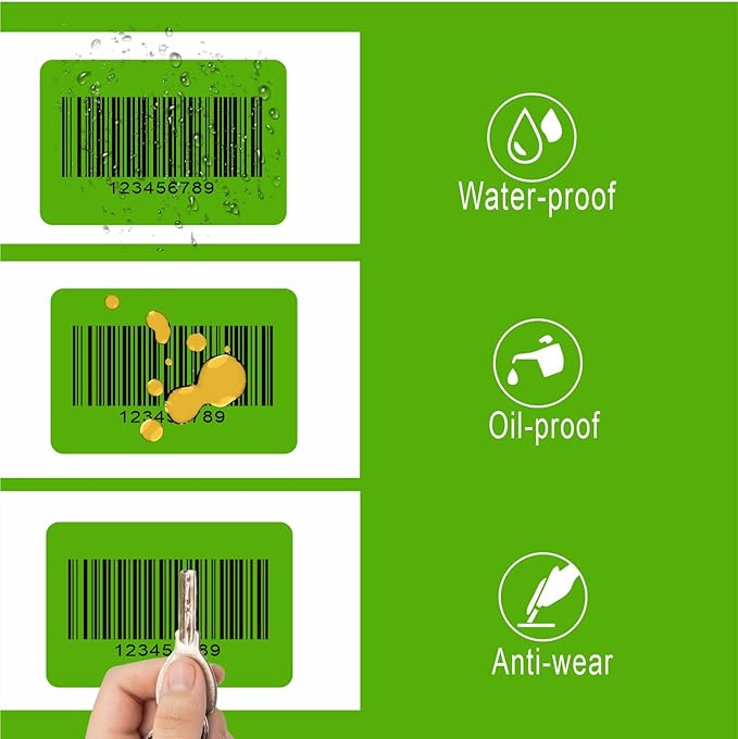 Hybsk 3x2 inch Color Direct Thermal Labels for Shipping, Barcodes, Address, Compatible with Rollo Label Printer & Zebra Desktop Printers (3"x2",Green)