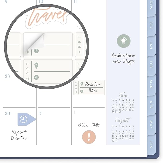 Cambridge Planner 2026-2027 Weekly & Monthly Academic 12-Month July-June, 5-1/2" x 8-1/2", Leah Bisch, Bow Trellis (LB52-200A)