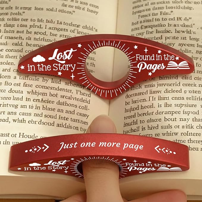 Custom Book Page Holder, Thumb Book Page Holder, Personalized Page Holder for Reading, Gifts for Book Lovers Teachers Appreciation Gifts on Birthday (Style 3)