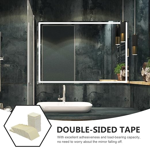 Hemobllo 100pcs Double-Sided Adhesive Pads Strong Adhesive Tape for Mirrors Hooks and Home Office Use Easy to Remove Heavy Duty Foam Stickers