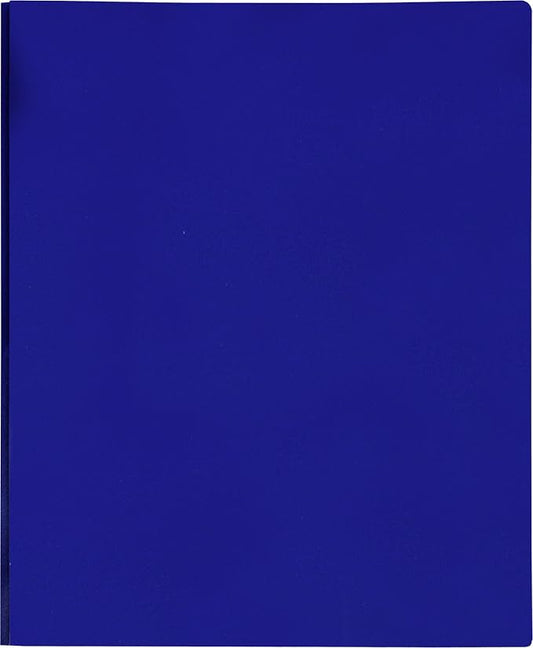 Lion 2-Pocket Plastic Folder with Fasteners, Dark Blue, 1 Folder (92310-BL)