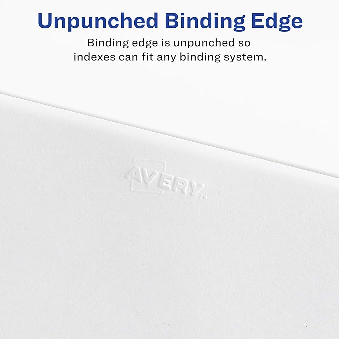 Avery Premium Collated Legal Exhibit Binder Dividers with Tabs,1-25 and Table of Contents,8.5 x 11 Inches,Binder Divider with Tabs,Avery Style (11370),(Pack of 12)