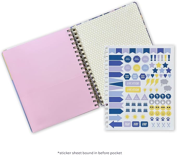 High Note 2027 Planner, 17-Month Weekly & Monthly Hardcover Planner: August 2026 to December 2027, 9" x 10", Garden Bee with Notes, Lists & Reference Pages + Sticker Sheet