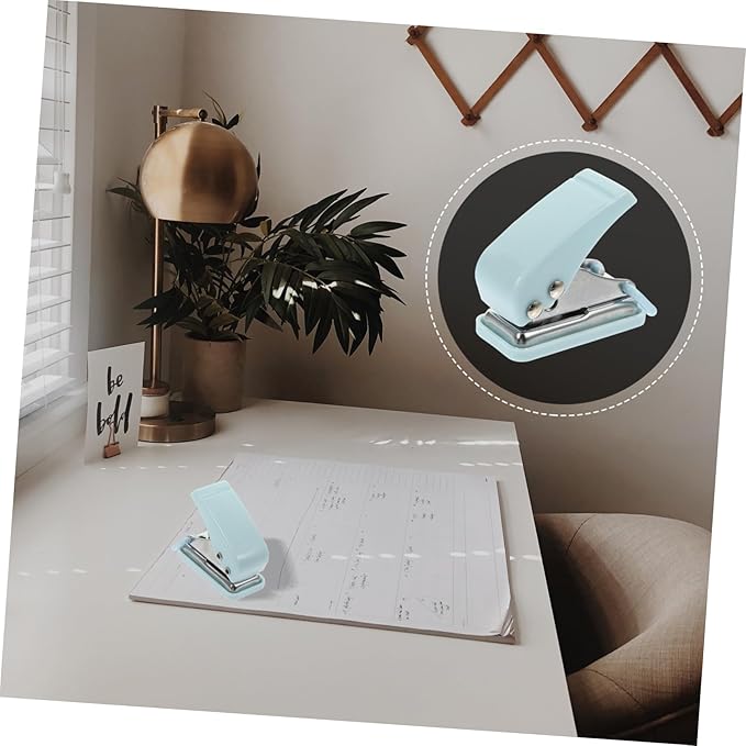 HOMSFOU Miniature Stapler Portable Office Supply Convenient Small Stapler for School Necessity and Everyday Use Stylish Design with Tail Hanging Ring