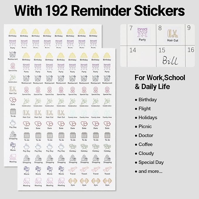 MultiBey Small Desk Calendar 2025-2026, Small 6.5"x6.5" Standing Flip Calendar for Desk, July 2025-Dec 2026, 18-Month Desktop Planner Year Monthly Calendars with To-Do Lists & Stickers (Stationery box)