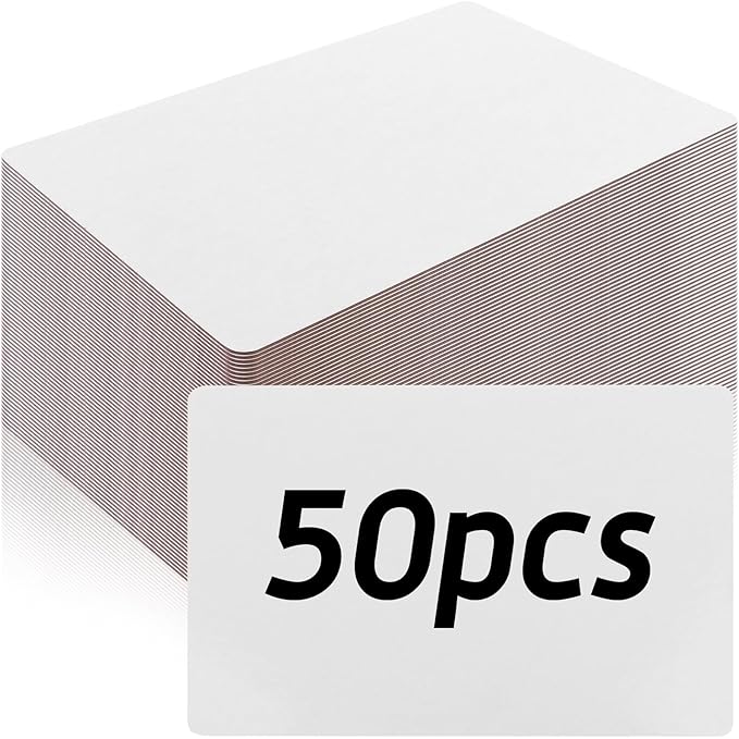 Set of 50 Small White Board Dry Erase Boards Classroom Pack Mini White Boards 9" x6” Double Sided Personal Whiteboards for Students Teachers School Office Supplies Lapboards