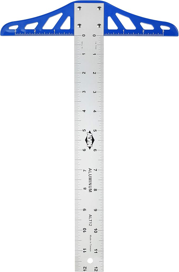 Alvin, Aluminum Graduated T Square, 12 Inches