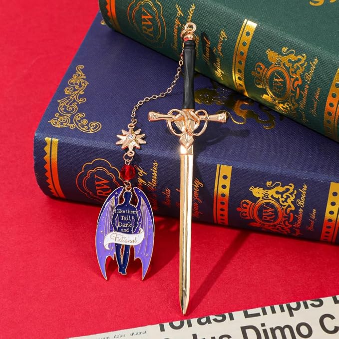 Acotar FAE Romance Metal Bookmark,The Night Court Feysand Fantasy Bookmarks,Reading Gift for Women Book Lovers and Fans of The Court of Thorns and Roses (Rhysand)