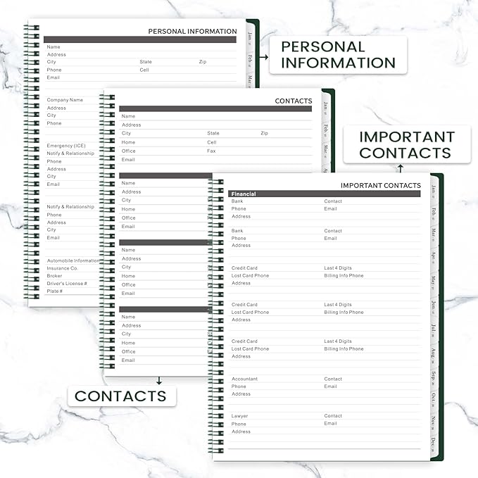 Monthly Planner 2026-2028 - Planner 2026-2028, 9'' x 11'', from JULY 2026 to JUNE 2028, 24 Months Monthly Calendar Planner With Tabs, Inner Pocket