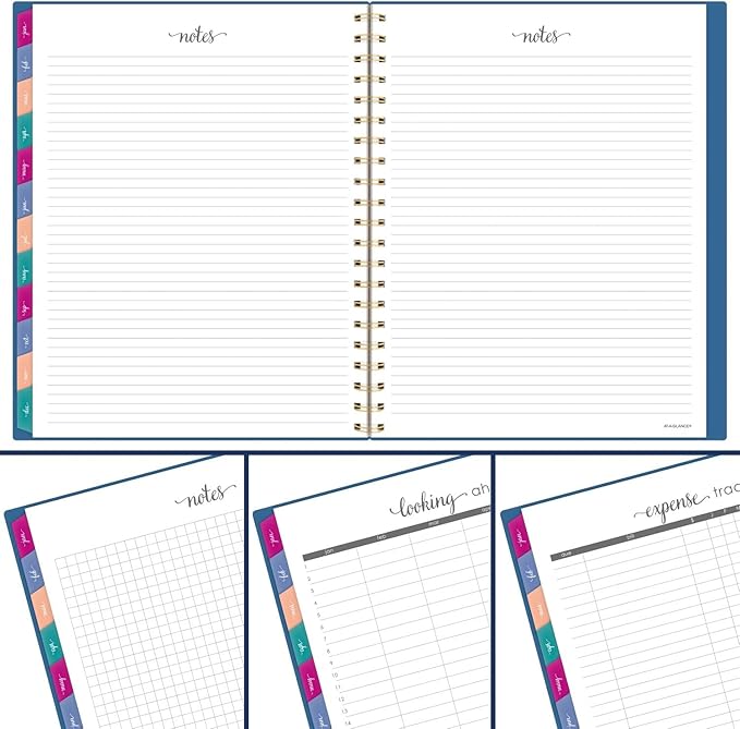 AT-A-GLANCE 2025 Planner, Weekly & Monthly, 8-1/2" x 11", Large, Harmony, Denim (1099-905-20-25)