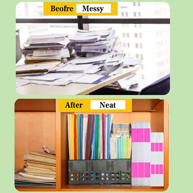 12 Pcs Clear A4 A5 File Box Document Plastic Storage Box with 48 Labels File Holder Organizer Paper Plastic Case Magazine Protector with Buckle Office School Supplies(Pink)