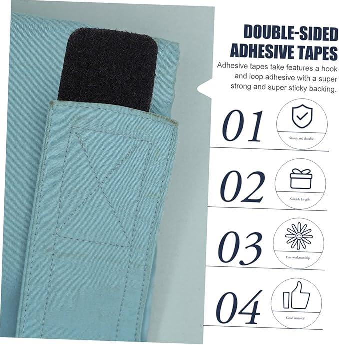 SEWACC 30pcs High Durability Hook and Loop Tape Hotel Carpet Tapes for Home Rug Decoration