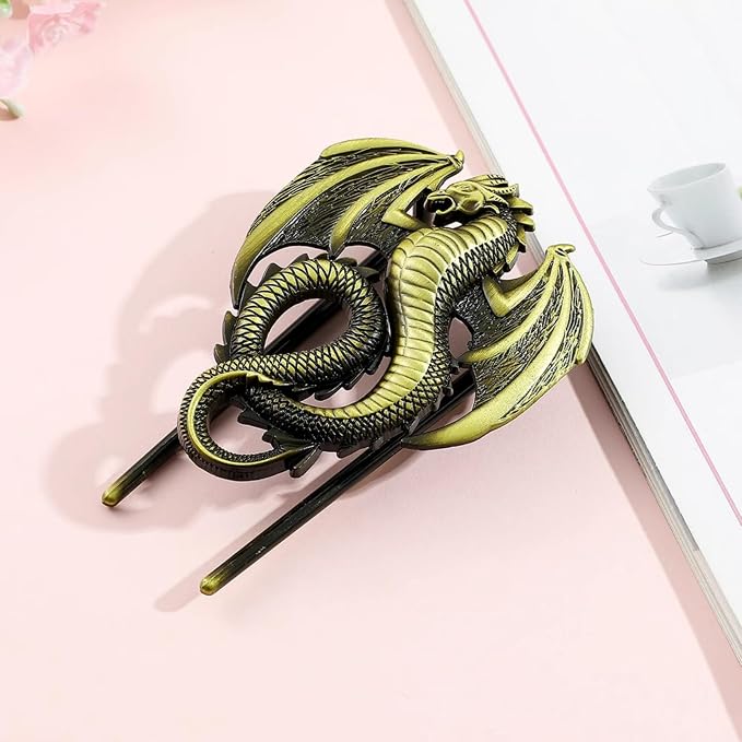 Dragon Bookmark,Metal Bookmarks,Journal Clip,Book Page Holder,Vintage Book Clip, Hold Journal Open While Writing and Free Your Hands, Gifts for Book Lovers, Readers, Writers (Dragon)