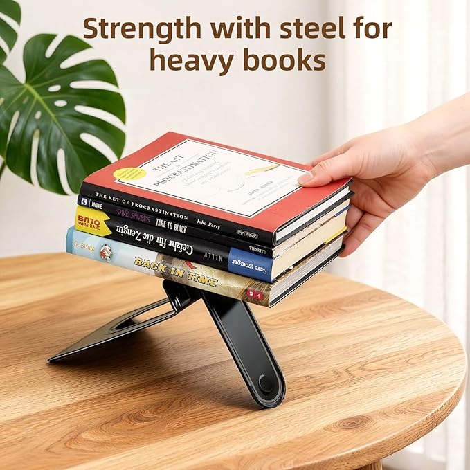 HappyHapi Book Ends, Bookends for Shelves, 24pcs Metal Bookends, Book Ends for Heavy Books Holders for Office Home Library Book Ends Supports, Book Ends to Hold Books Heavy Duty