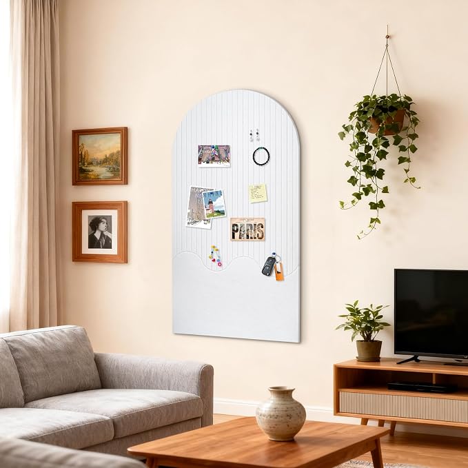 Large Felt Bulletin Board with Self-Adhesive Tape, 96"x48", Cork Board Alternative for Wall, 4-Pack Pin Board Picture Board for Home Office Studio Decor, Includes 120 Pushpins