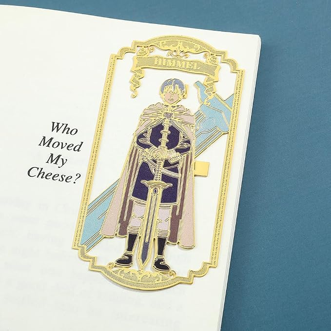 Anime Frieren: Beyond Journey's End Bookmark Stainless Steel Manga Fans Cartoon Fashion Student Scholar Learning Gift (Himmel)