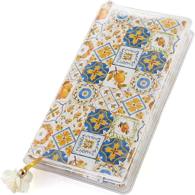 Hoboni/chi Weeks Planner Cover Protector. PVC Clear Plastic Book Cover, Clear Cover for Weekly Accessories.Water-Repellent Book Covers 7.68 x 3.8 inches