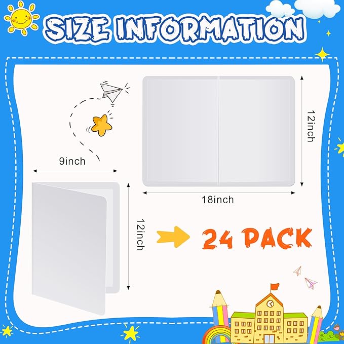Motipuns 24 Pcs Folding Magnetic Dry Erase Activity Boards Foldable Magnetic Board Dry Erase Learning Project Scrum Folding Whiteboard for Students School Classroom