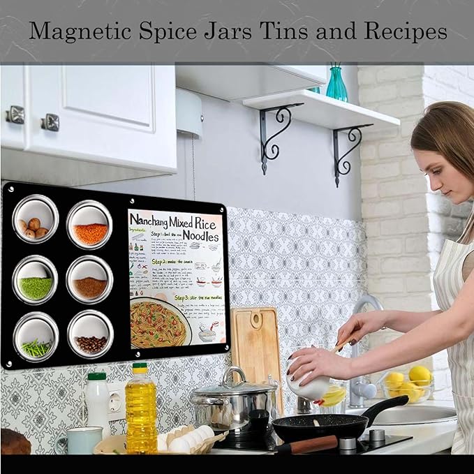 2Pack Black Magnetic Board,23" x 14" Magnet Bulletin Board to Display Magnetic Notes, Poetry, Photos, Suitable for Wall, Refrigerator, Cabinet etc, Large Dry Erase Memo Board Come with 6 Pcs Screws