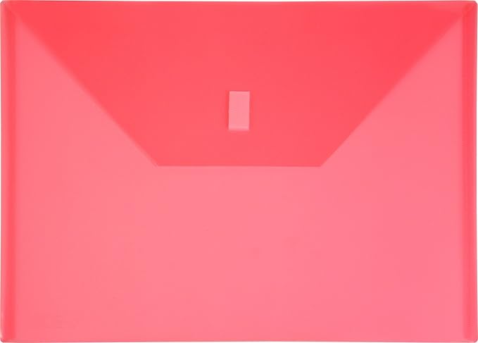 Lion Design-R-Line Poly Envelope,9 3/8 x 13 Inches, Transparent Pink, Pack of 6 (22080-PK-6P)