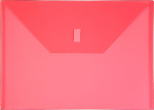 Lion Design-R-Line Poly Envelope,9 3/8 x 13 Inches, Transparent Pink, Pack of 6 (22080-PK-6P)