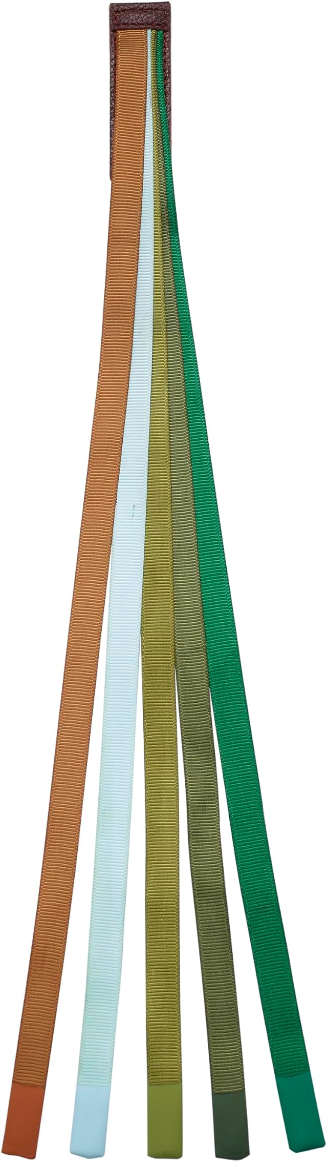 Superior Essentials Magnetic Bible Bookmark - Genuine Leather, Attachable Bible Ribbon Bookmarks for Book Lovers with 5 Colorful Strings (Forest, 1PC)