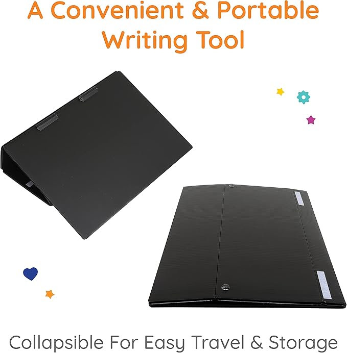 Fun and Function - Short Reach Write Slant Board - Writing Board - Slant Board for Writing for Kids to Help Improve Handwriting & Posture - 12x18x5 Inch Writing Stand - Non-Slip Writing Slope