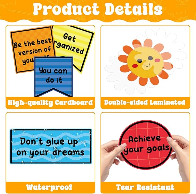 This is Your Year to Bulletin Board Set Welcome Back to School Classroom Decoration Positive Affirmation Paper Cutouts Colorful Inspirational Bulletin Board for 2027 Nursery Chalkboard Wall Door Decor
