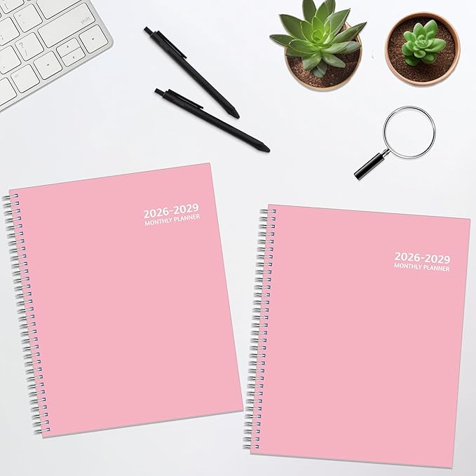 Monthly Planner 2026-2029, 36 Months Calendar Planner 2026-2029 from Jul 2026 – Jun 2029, 8.5'' x 11'' with Ruled Spread, Flexible Cover, Spiral Wirebound, Pocket, Coated Tabs, Notes ＆ Habit Tracker
