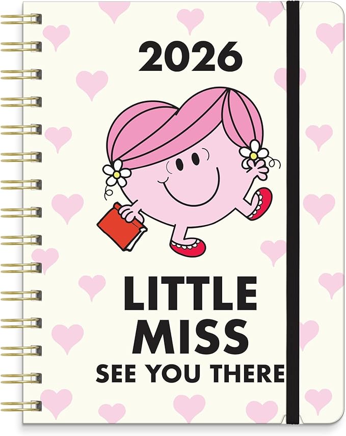 Orange Circle Studio 2026 Planner, Little Miss Organized, Deluxe Compact Flexi Planners, Bound Weekly & Monthly Planner Organizer For School or Work, with Stickers & Notes Pages