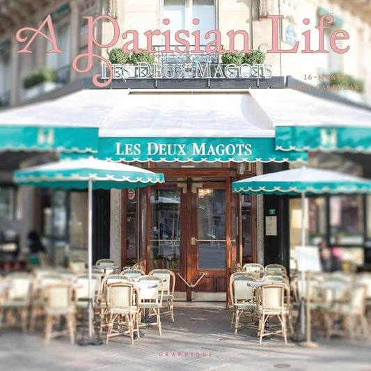Graphique 2024 A Parisian Life Wall Calendar | 12” x 12” | Thick Paper | Home & Office Organizer | Large Monthly Grid | 3 Languages & Marked Holidays | 4 Month Preview Page for 2025