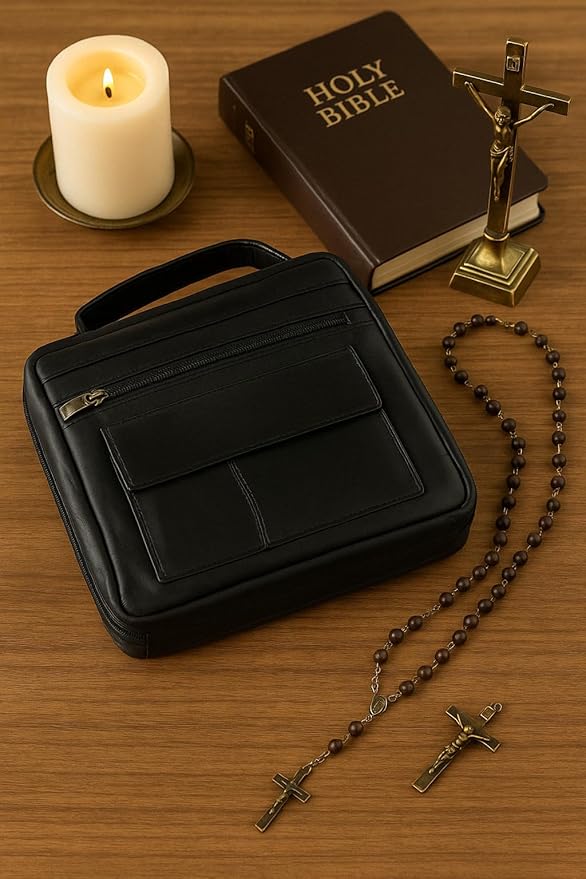 Leather Book Covers/Bible Covers with Handle (X-Large)