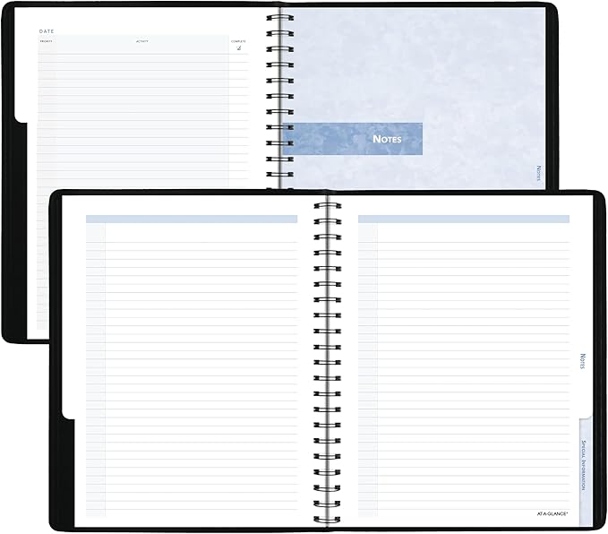 AT-A-GLANCE 2027 Appointment Book Planner, Daily, 6.5" x 8.75", The Action Planner, Black (70EP030527)