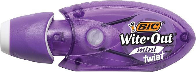 BIC Wite-Out Brand EZ Correct Correction Tape, White, 2-Count