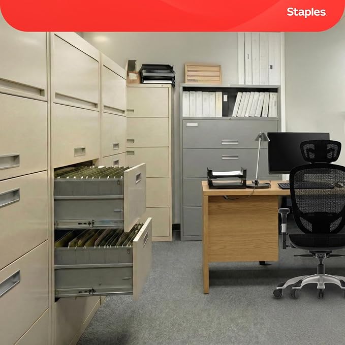 Staples Hanging File Folders, Legal Size, Straight‑Cut Tabs, Standard Green, Durable Filing Solution – 25/Box