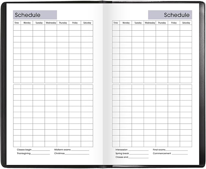 AT-A-GLANCE® DayMinder® Academic 2026-2027 Weekly Planner, Black, Pocket, 3 1/2" x 6"