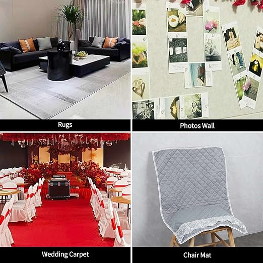 Double Sided Tape Heavy Duty, 1in x 164FT, Extra Large Universal High Tack Mounting Tape, Strong Wall Adhesive Strips Fiberglass Mesh, Sticky Clear Tape, Picture Poster Decor, Easy Use
