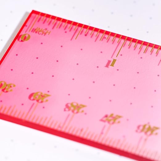 Erin Condren Ombre Essentials Acrylic Ruler, Measure in Style with a Colorful and Functional Ruler, Fun Desk Accessory for Every Profession